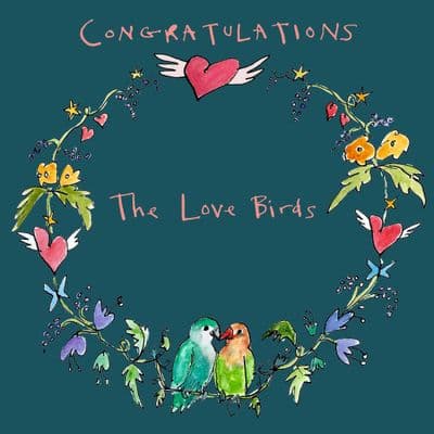 Poet & Painter | Congratulations Love Birds Card