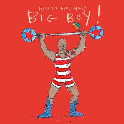 Poet & Painter | Happy Birthday Big Boy Card