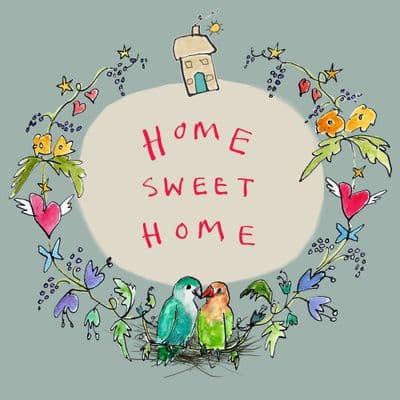 Poet & Painter | Home Sweet Home Card