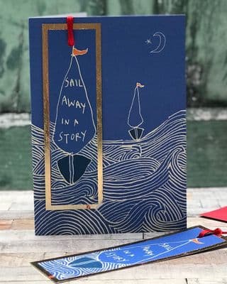 Poet & Painter | Sail Away in a Story Bookmark Card