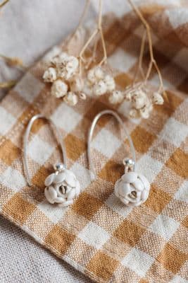 Purely Porcelain | Blushing Bride Earrings