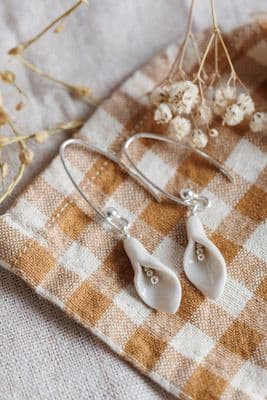 Purely Porcelain | Calla Lily Earrings