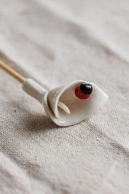 Purely Porcelain | Calla Lily with Ladybird Reed Diffuser Flower