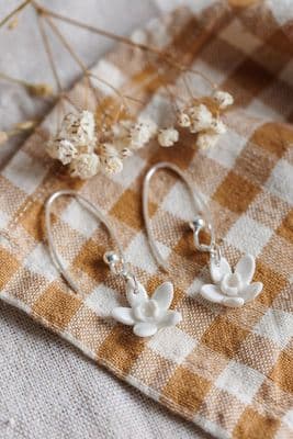 Purely Porcelain | Daffodil Earrings