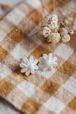 Purely Porcelain | Daisy Earrings