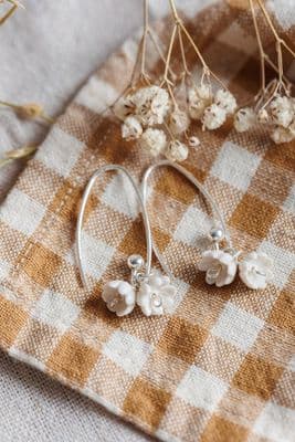 Purely Porcelain | Lily of the Valley Earrings