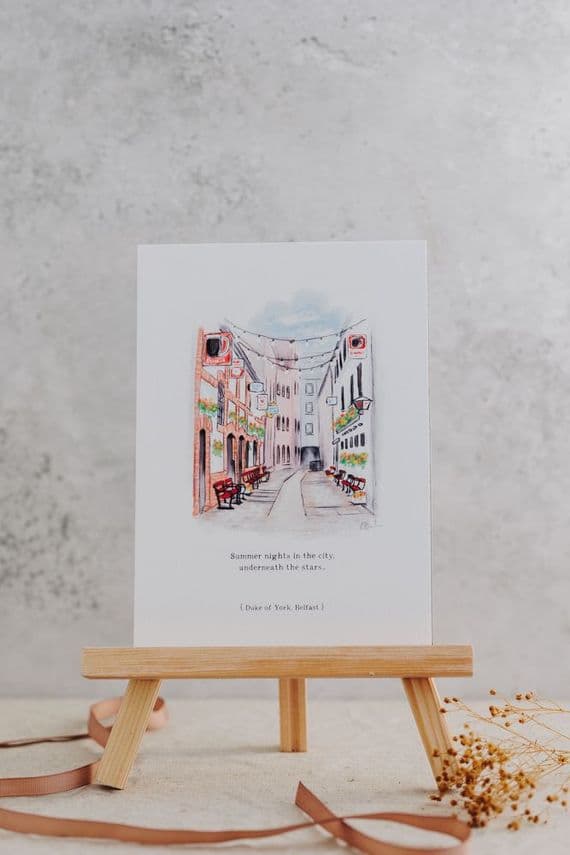 Arbee Cards & Stationery The Duke of York Belfast Northern Ireland Print Rachel Devlin