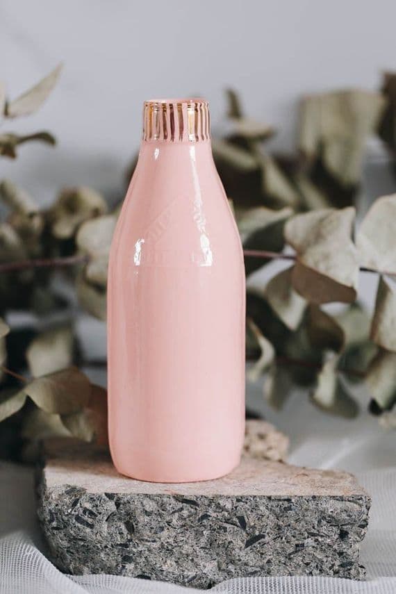 Rebecca Killen Ceramics | Bone China Milk Bottle | Pink