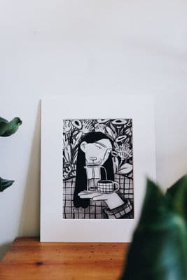 Rhea Hanlon | Midnight Flowers Print