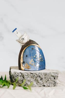 Rob Whelpton | Medium Boat on Rock Sculpture