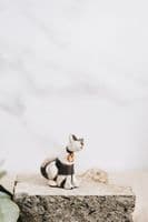 Rob Whelpton Ceramics | Sitting Cat Raku Sculpture | Small
