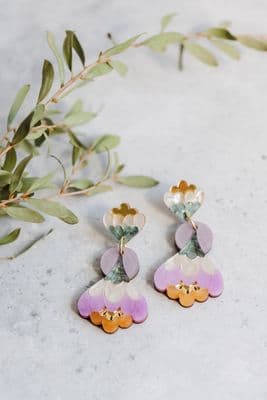 Rosa Pietsch |  Crocus Drop Earrings | Spring