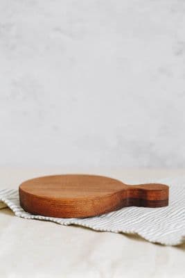 Rosie Brewer Mini Round Serving Board | Walnut