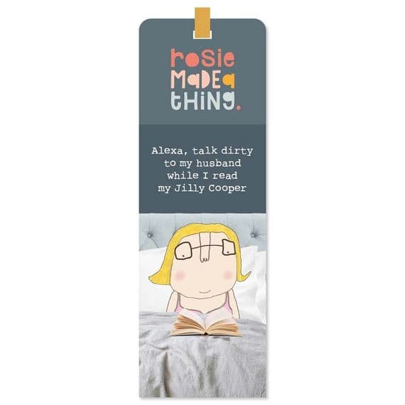 Rosie Made a Thing Cards | Alexa Talk Dirty Husband Bookmark | Funny Bookmark Gifts
