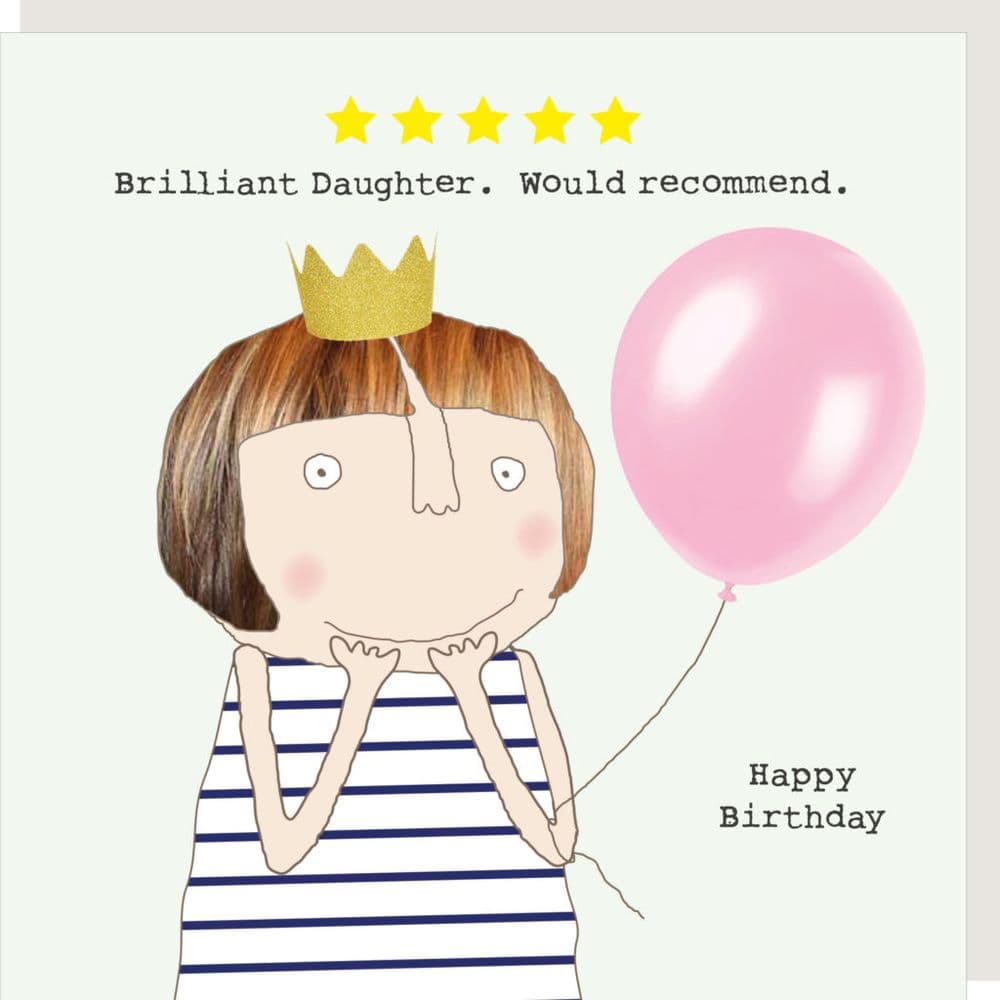 Lustige Grußkarte 'Five Star Friend' Von Rosie Made A Thing – Witzige Karte Für Beste Freunde