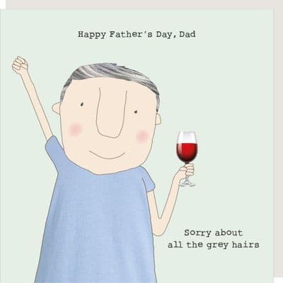 Rosie Made a Thing | Grey Hairs Father's Day Card