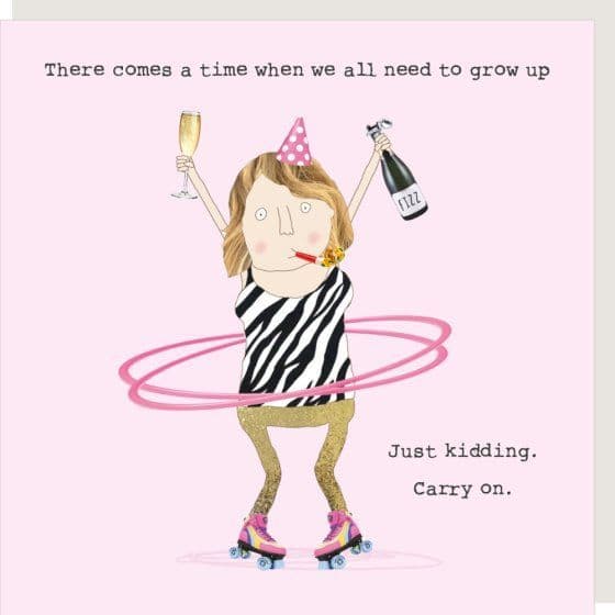 Rosie Made A Thing Geburtstagskarte – „Grandpa It's Party Time“ | Lustig, Unbeschriftet Innen, 14,5 X 14,5 Cm