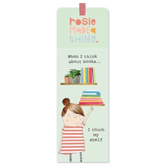 Rosie Made a Thing Cards | Think About Books Books Bookmark | Funny Bookmark Gifts
