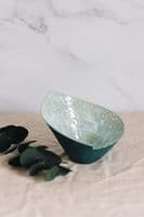 Ruth Fairhead Ceramics | Handmade Ceramic Hosta Bowl | Aqua
