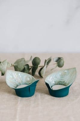 Ruth Fairhead | Aqua Tea Light Holder