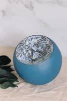 Ruth Fairhead Ceramics | Handmade Ceramic Implosion Sculptural Bowl | Ice