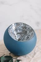 Ruth Fairhead Ceramics | Handmade Ceramic Implosion Sculptural Bowl | Ice