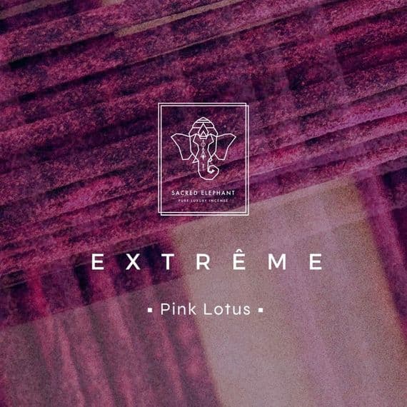 Sacred Elephant Incense | Pink Lotus Luxury Natural Incense | Extrême Hand Rolled Incense