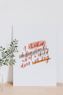 Sarah McKane | A Mother Understands Print