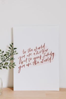 Sarah McKane | You Are the World Print