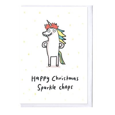 Sarah Ray | Sparkle Chops Christmas Card