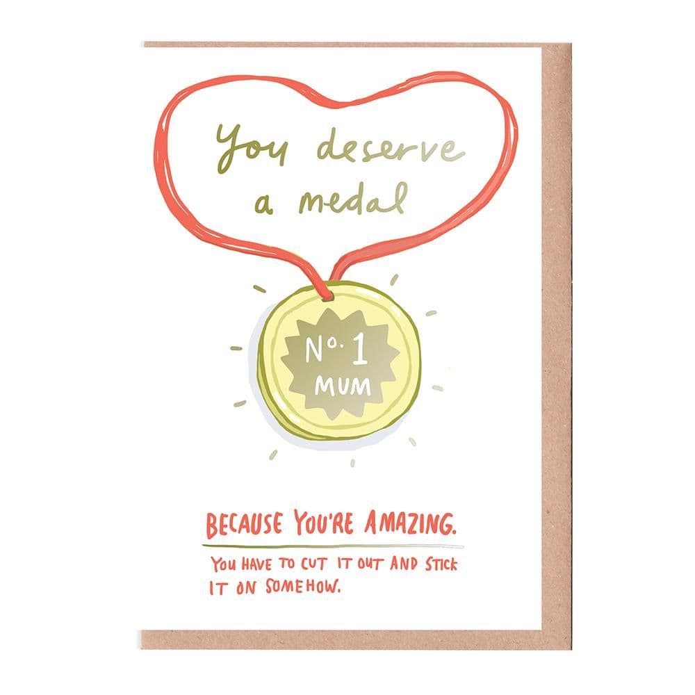 Sarah Ray Cards | Mum You Deserve a Medal Card | Mother's Day Cards