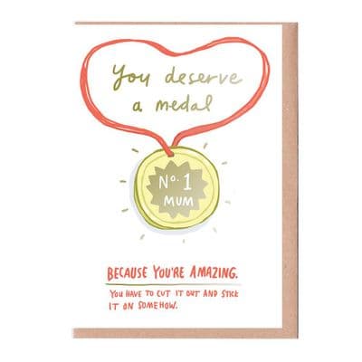 Sarah Ray | You Deserve a Medal Mum Card