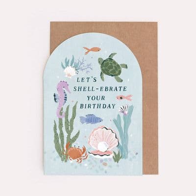 Sister Paper Co | Let's Shell-ebrate Your Birthday Card