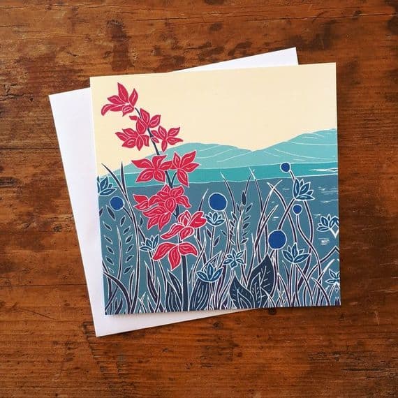 Sorrell Reilly Artist | Mullaghmore Burren National Park County Clare Card | Ireland