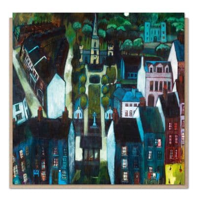 Steven Hunsdale | Moonlit Village I Card