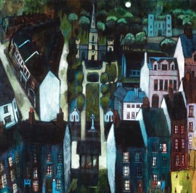Steven Hunsdale | Moonlit Village I Print