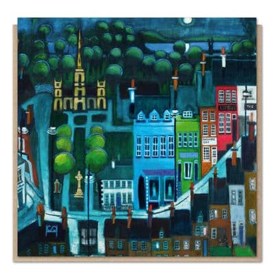 Steven Hunsdale | Moonlit Village II Card