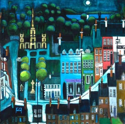 Steven Hunsdale | Moonlit Village II Print