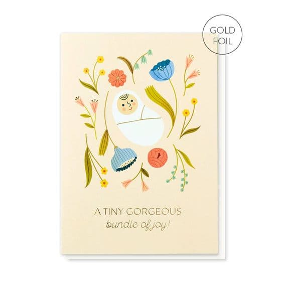 Stormy Knight Cards | Tiny Bundle of Joy New Baby Card | New Baby Cards