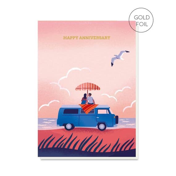 Stormy Knight Cards | Happy Anniversary Card | Anniversary Campervan Cards