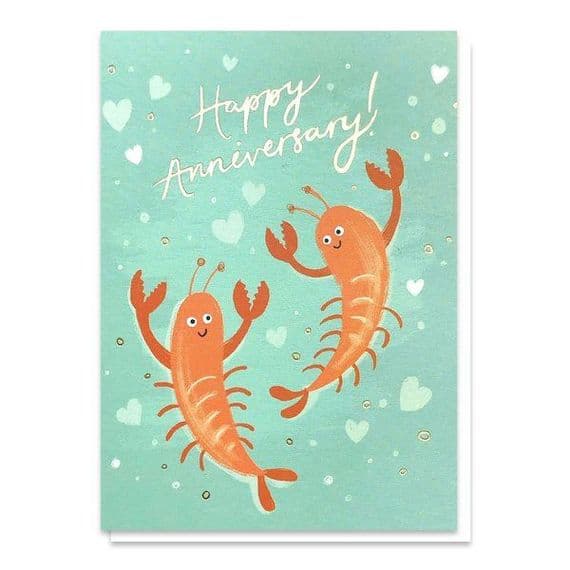 Stormy Knight Cards | Happy Anniversary Lobsters Card | Anniversary Cards