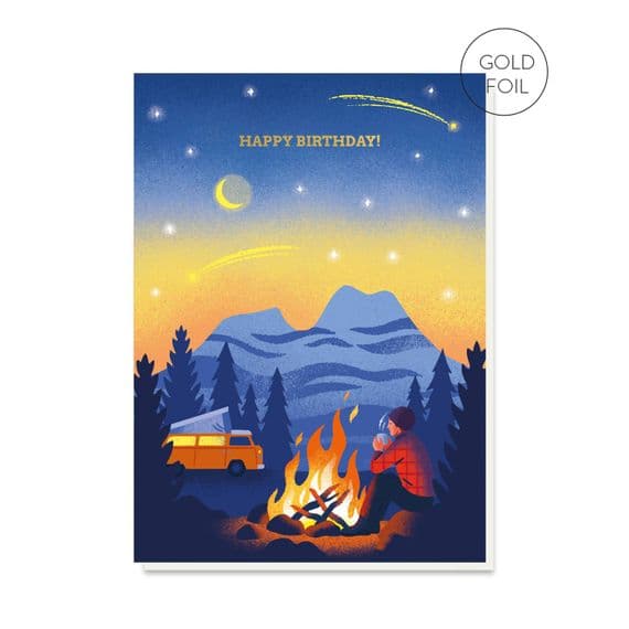 Stormy Knight Cards | Happy Birthday To You Camping Card | Camping Birthday Cards