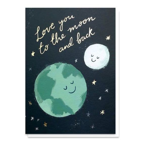 Stormy Knight Cards | Love You To The Moon and Back Card | Valentine's Cards