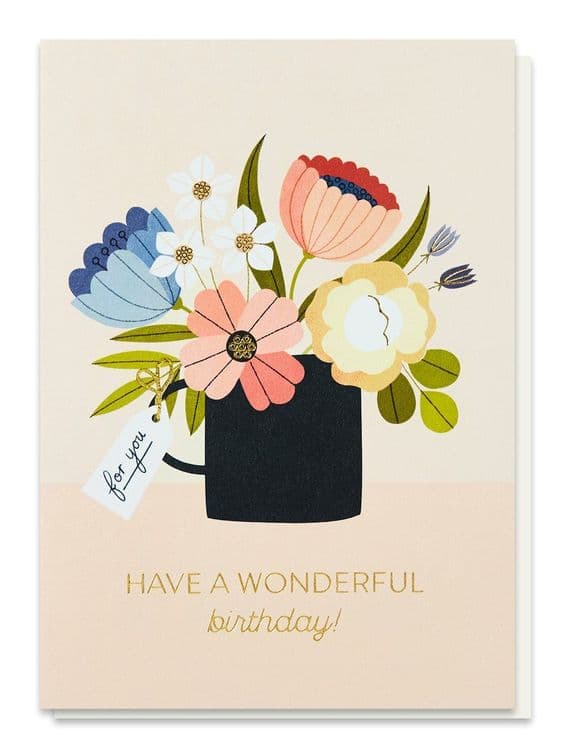 Stormy Knight Cards | Wonderful Birthday Flowers Card | Birthday Cards