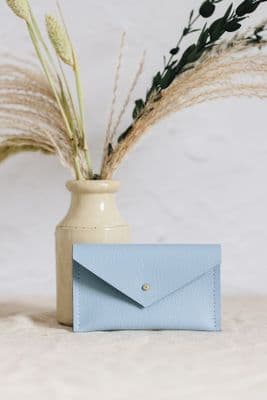 Studio Lowen | Periwinkle Blue Leather Card Purse