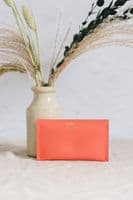 Studio Lowen | Recycled Leather Card Pouch Purse in Rose Pink | Lisa Claire Stewart Artist