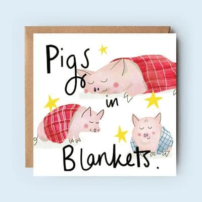 Susanna Banks | Pigs in Blankets Christmas Card