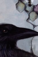 Sylvia Parkinson Brown Artist | Beekeeper Limited Edition Raven and Bees Print | Irish Art