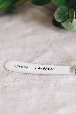 Tessa Curry | Spread Laughter Butter Knife