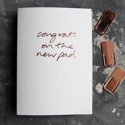 Text from a Friend | Congrats On the New Pad Card